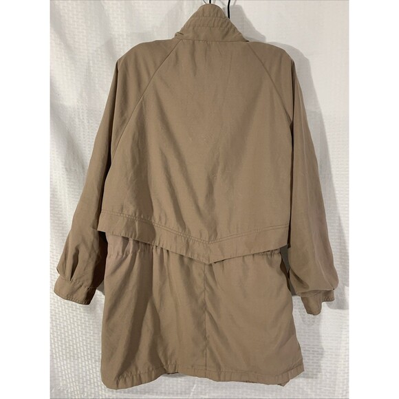 Vintage Forrani Trench Coat Womens L Casual Jacket Khaki - Picture 4 of 10